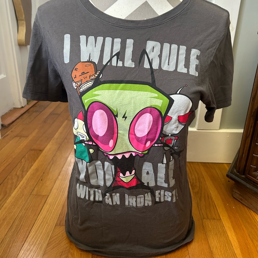 Official Invader Zim Grey T-Shirt Hot Topic Size XL